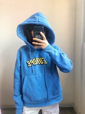 「蓝色系」｜Amberさん（レディース・160cm）の秋コーディネート