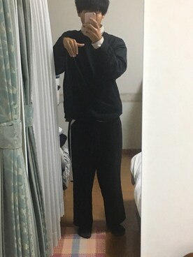 「STUDIOUS BLUE（ストゥディオスブルー）のアイテム（スウェット）」を使った、RYUTAさん（メンズ・181cm）の秋コーディネート
