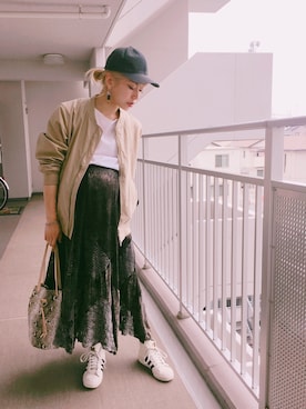 「アイテム（ピアス（両耳用））」を使った、caroさん（レディース・157cm・30代）の春コーディネート