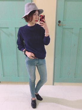 「アイテム（ピアス（両耳用））」を使った、caroさん（レディース・157cm・30代）の冬コーディネート