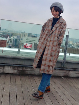 「Te chichi CLASSIC（テチチクラシック）のアイテム（ジャケット/アウター）」を使った、にしむらさん（レディース・165cm）の秋コーディネート
