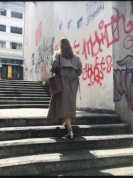 「streetsnap」｜「アイテム（ジャケット/アウター）」を使った、edithoiさん（レディース・163cm）の春コーディネート