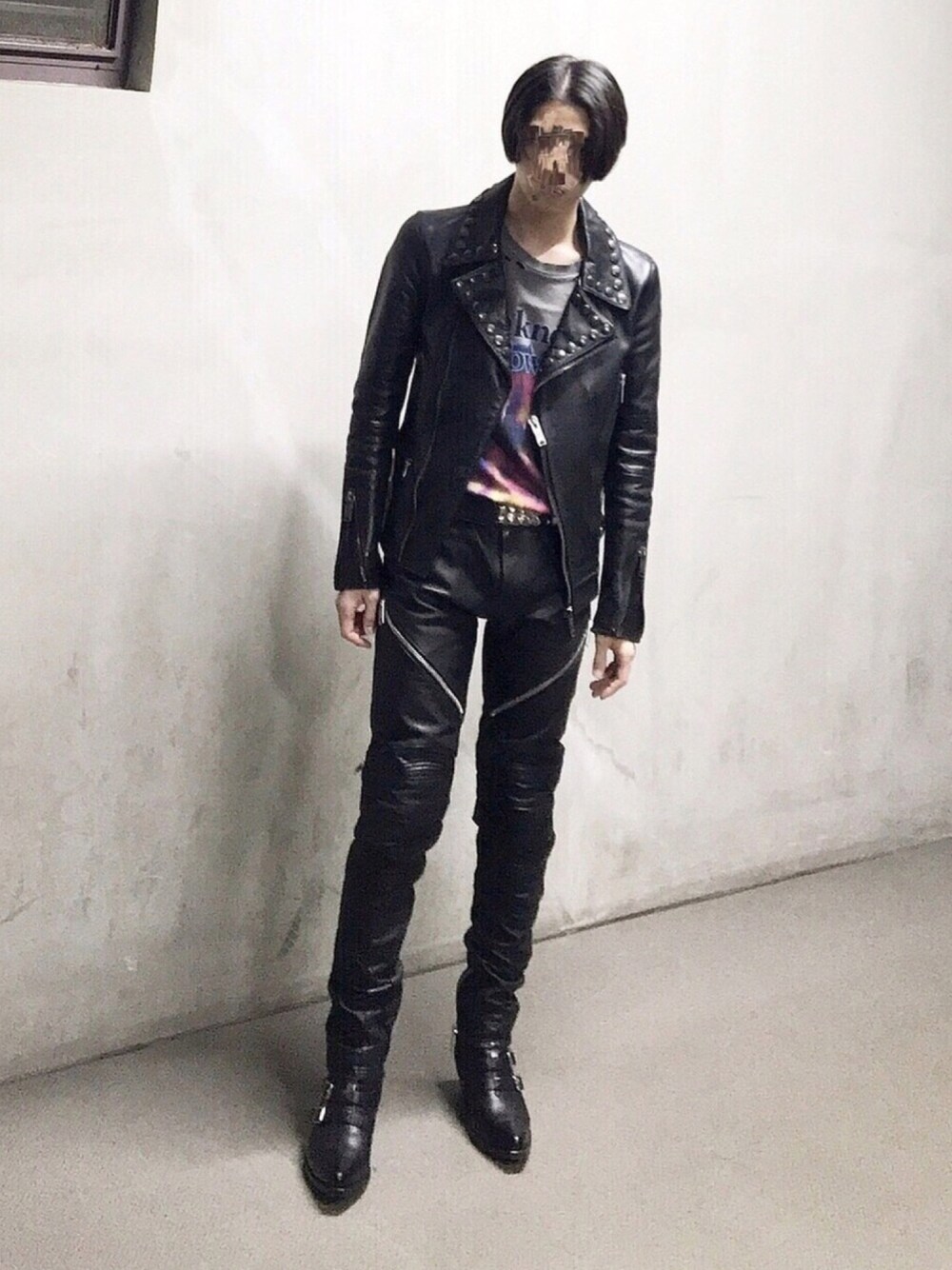 CHRISTIAN DADAライダースジャケット CHRISTIAN DADA シグネチャーレザー ライダースジャケット