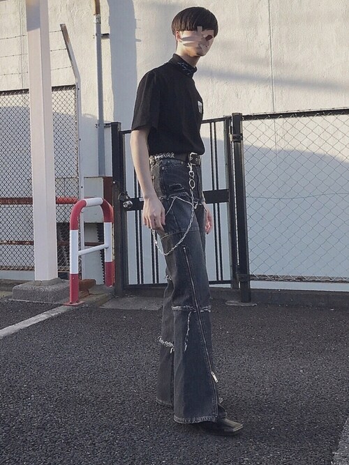 CHRISTIAN DADA 19-20AW ベルボトム ジップ デニムパンツ 専用 