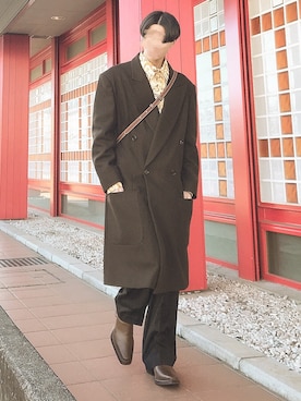 「MARTINE ROSE（マーティンローズ）のアイテム（トップス）」を使った、ルロイ修道士さん（メンズ・166cm）の春コーディネート