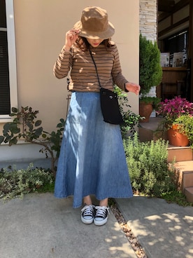 「HOGAN（ホーガン）のアイテム」を使った、あずいも☻さん（レディース・159cm）の秋コーディネート