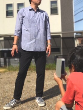 「息子」｜「アイテム（その他）」を使った、ひじきさん（メンズ・168cm）の夏コーディネート