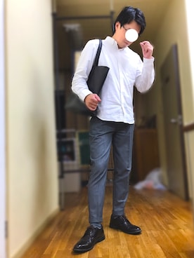 「L.H.P（エルエイチピー）のアイテム（バッグ）」を使った、ひじきさん（メンズ・168cm）の秋コーディネート