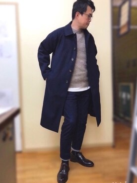 「ANDERSSON BELL（アンダースンベル）のアイテム（レッグウェア）」を使った、ひじきさん（メンズ・168cm）の秋コーディネート