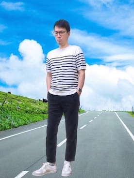 白レザースニーカー のメンズ人気ファッションコーディネート Wear