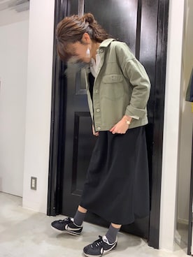 「Te chichi TERRASSE（テチチテラス）のアイテム（デニムジャケット）」を使った、tsuさん（レディース・156cm）の春コーディネート