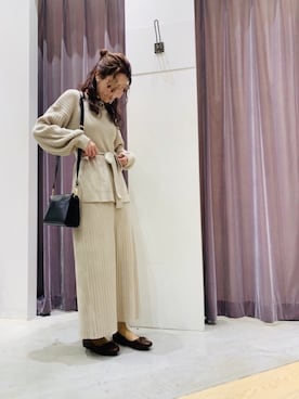 「Te chichi TERRASSE（テチチテラス）のアイテム（財布/小物）」を使った、tsuさん（レディース・156cm）の冬コーディネート
