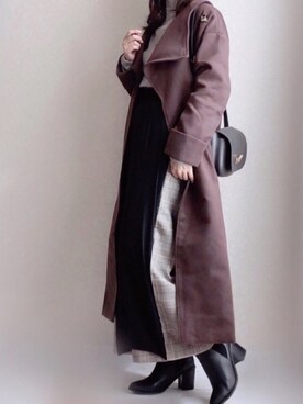「アシメ」｜「アイテム（ジャケット/アウター）」を使った、kさん（レディース・158cm）の秋コーディネート
