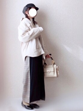 「LBC（エルビーシー）のアイテム（帽子）」を使った、kさん（レディース・158cm）の冬コーディネート
