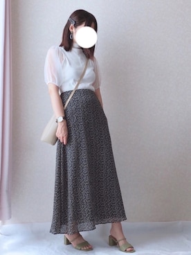 「CURI BISCUI（キュリ　ビスキュイ）のアイテム」を使った、kさん（レディース・158cm）の夏コーディネート