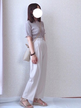 「CURI BISCUI（キュリ　ビスキュイ）のアイテム」を使った、kさん（レディース・158cm）の夏コーディネート