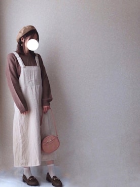 「MERCURYDUO（マーキュリーデュオ）のアイテム（帽子）」を使った、kさん（レディース・158cm）の秋コーディネート