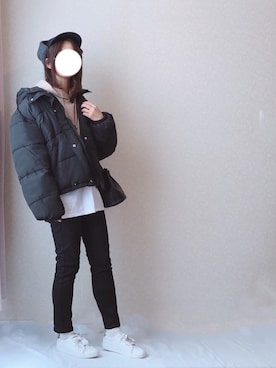 「LBC（エルビーシー）のアイテム（帽子）」を使った、kさん（レディース・158cm）の秋コーディネート