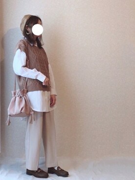 「MERCURYDUO（マーキュリーデュオ）のアイテム（帽子）」を使った、kさん（レディース・158cm）の冬コーディネート
