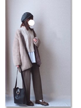 kさん（レディース・158cm）の冬コーディネート