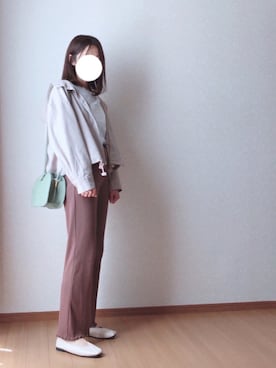 「GRL（グレイル）のアイテム（ブルゾン）」を使った、kさん（レディース・158cm）の春コーディネート