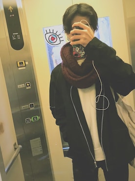 「HARE（ハレ）のアイテム（その他アウター）」を使った、hiroakiさん（メンズ・178cm）の冬コーディネート