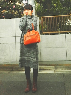 「WORKS（ワークス）のアイテム」を使った、Hanaさん（レディース・155cm）の秋コーディネート