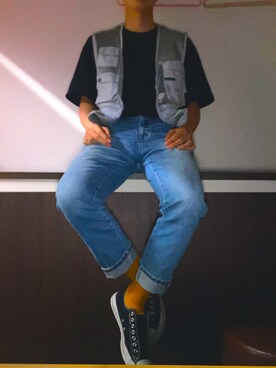 「JET LAG（ジェットラグ）のアイテム」を使った、なみさん（メンズ・176cm）の夏コーディネート