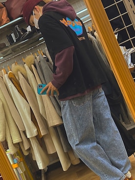 「JET LAG（ジェットラグ）のアイテム」を使った、なみさん（メンズ・177cm）の冬コーディネート