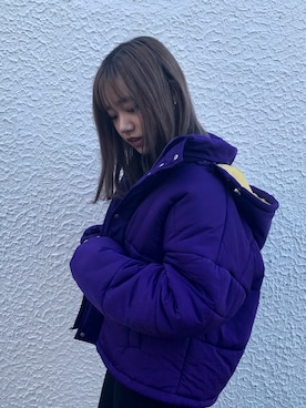 「AS KNOW AS PINKY（アズノゥアズピンキー）のアイテム（ダウンジャケット/コート）」を使った、ayakaさん（レディース・167cm）の秋コーディネート