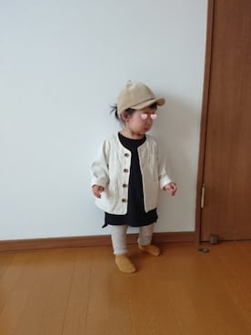 「petit main（プティマイン）のアイテム（デニムジャケット）」を使った、ゆっぴりっぽうさん（レディース・160cm）の秋コーディネート