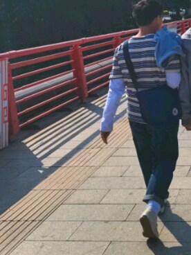 「SUPERGA（スペルガ）のアイテム（その他シューズ）」を使った、little boiさん（メンズ・166cm）の冬コーディネート