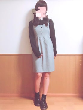 「スエット」｜「アイテム（ワンピース/ドレス）」を使った、chiiiiina︎︎︎︎︎☺︎さん（レディース・163cm）の秋コーディネート