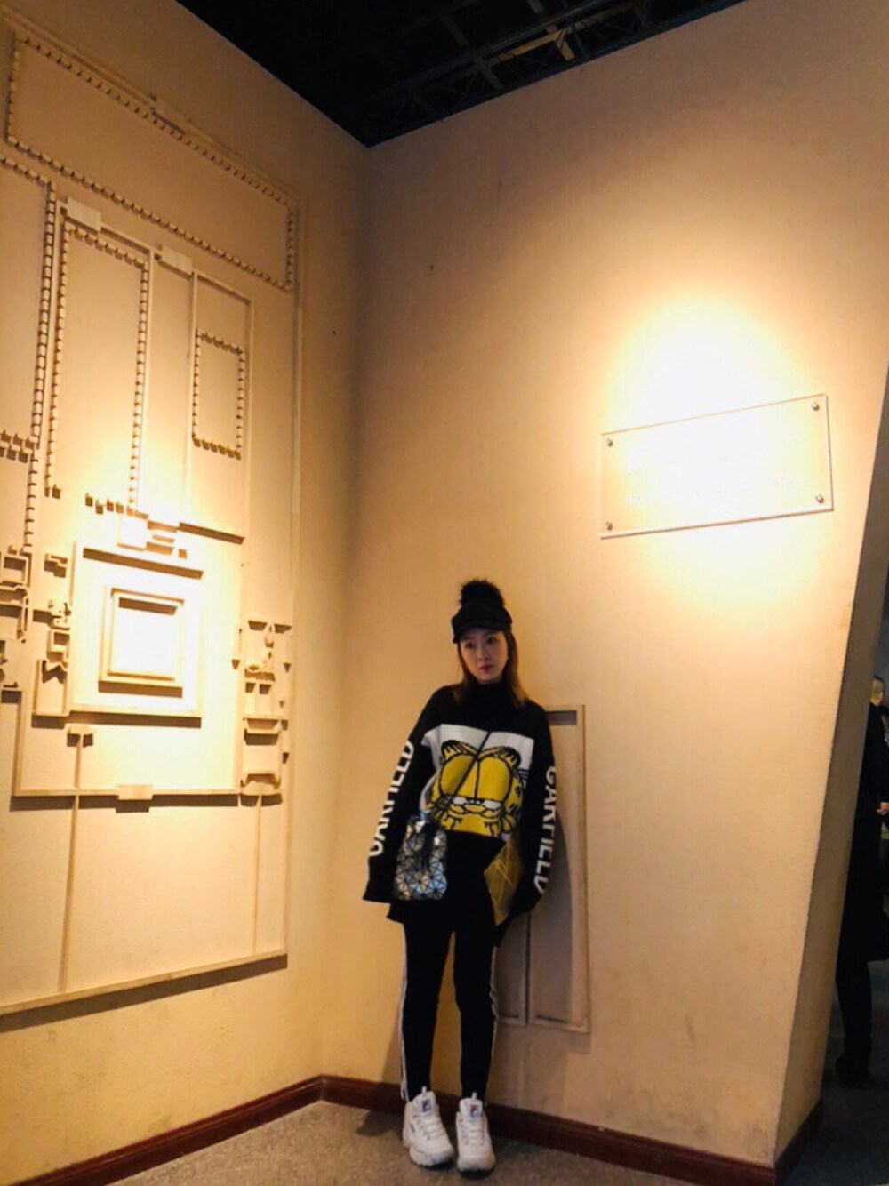「FILAのアイテム（アクセサリー、ホワイト系）」を使った、阿兔酱さん（レディース・160cm）の春コーディネートの1枚目の写真