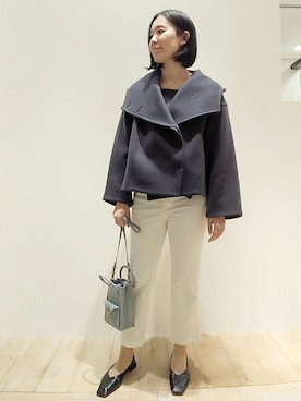 「qualite（カリテ）のアイテム（その他アウター）」を使った、Chieさん（レディース・164cm）の秋コーディネート