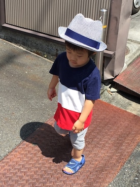 aito☆hayatoさん（キッズ・80cm）の夏コーディネート