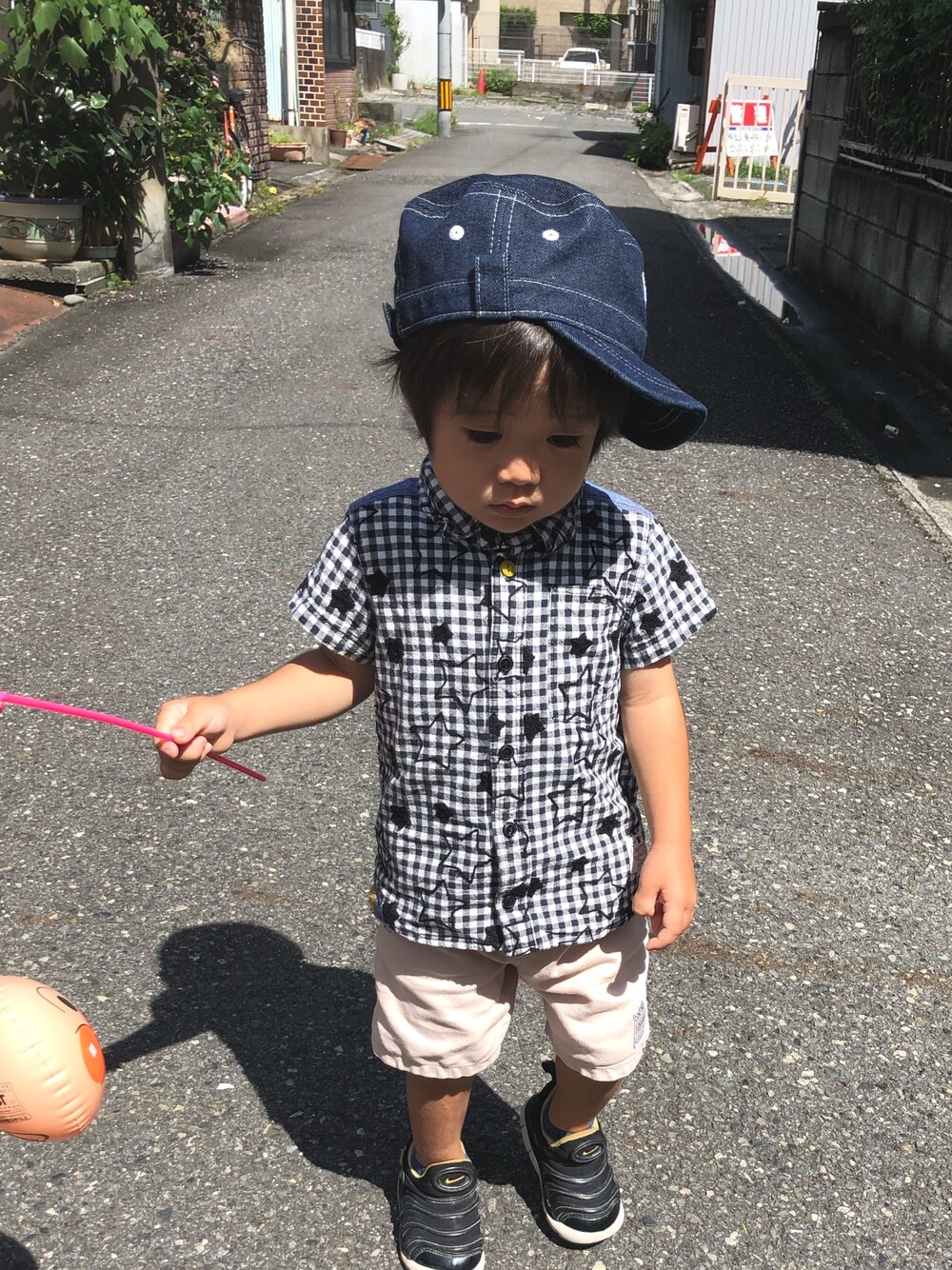 「LEE、BREEZE、NIKE」｜「BREEZEのアイテム（シャツ/ブラウス、その他）」を使った、aito☆hayatoさん（キッズ・110cm）の秋コーディネートの1枚目の写真