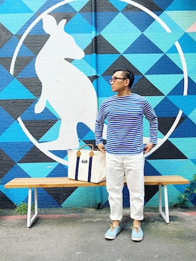 「stripes」｜Colorholic manさん（メンズ・172cm）の春コーディネート