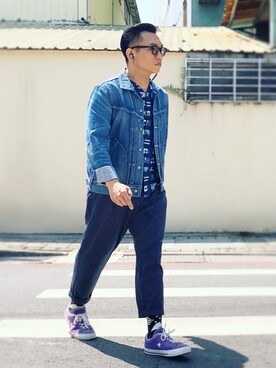 「Alex Mill（アレックスミル）のアイテム」を使った、Colorholic manさん（メンズ・172cm）の春コーディネート