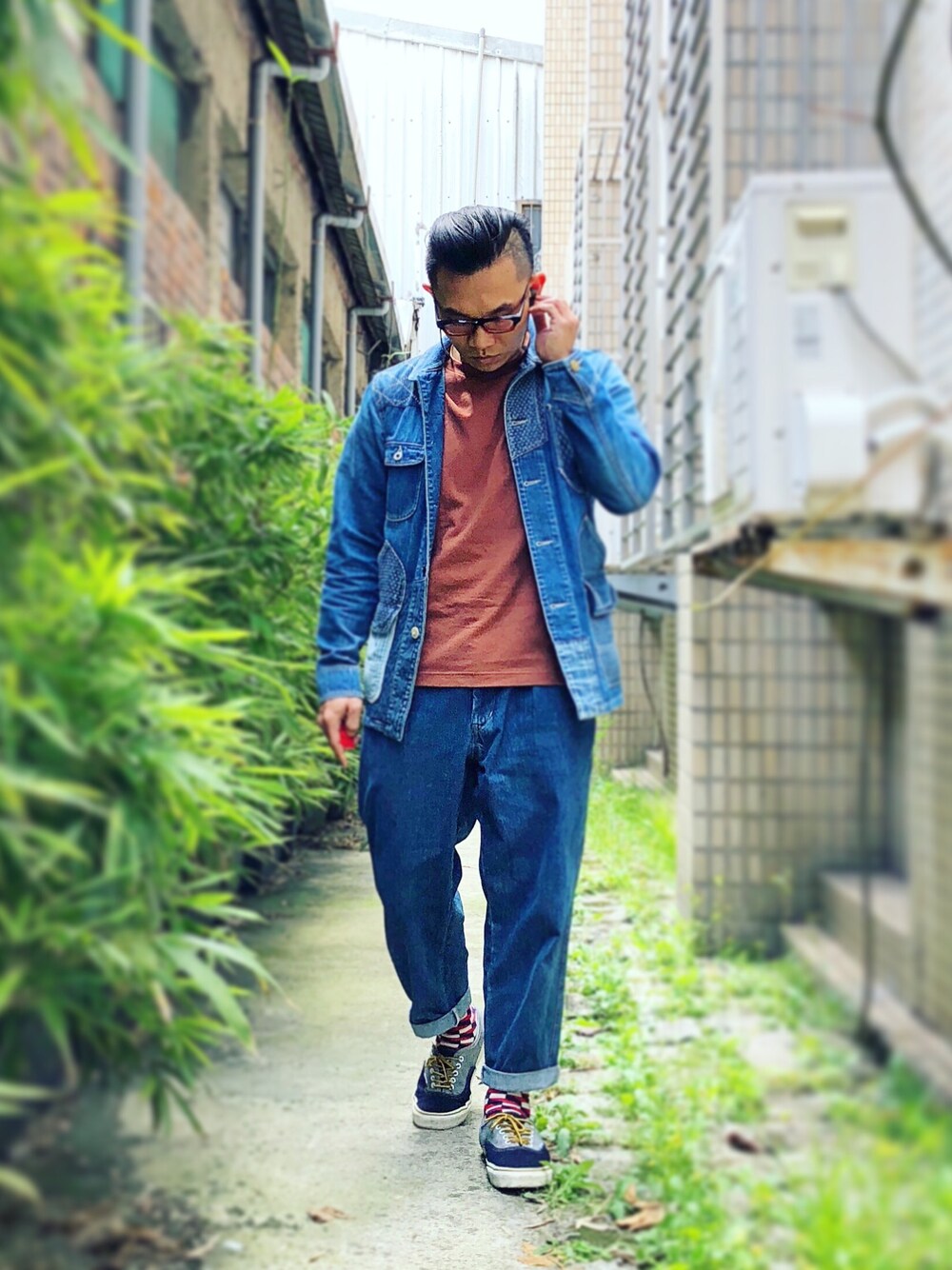 FDMTLのデニムジャケットを使った人気ファッションコーディネート - WEAR