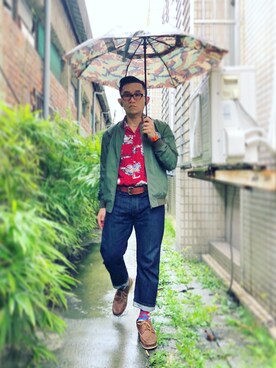 「TANNER GOODS（タンナーグッズ）のアイテム」を使った、Colorholic manさん（メンズ・172cm）の春コーディネート