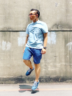 「URBAN OUTFITTERS（アーバンアウトフィッターズ）のアイテム（その他パンツ）」を使った、Colorholic manさん（メンズ・172cm）の春コーディネート