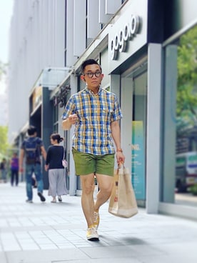 「APOLIS（アポリス）のアイテム」を使った、Colorholic manさん（メンズ・172cm）の春コーディネート