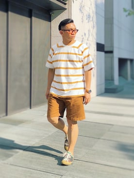 「The Hill-Side（ヒルサイド）のアイテム」を使った、Colorholic manさん（メンズ・172cm）の夏コーディネート
