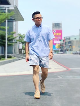 「BARNEYS NEWYORK」｜Colorholic manさん（メンズ・172cm）の夏コーディネート