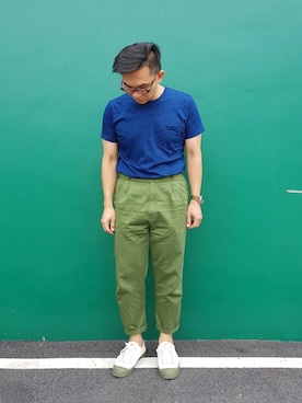 「APOLIS（アポリス）のアイテム」を使った、Colorholic manさん（メンズ・172cm）の夏コーディネート