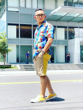 「RUGGED FACTORY（ラギッドファクトリー）のアイテム（パンツ）」を使った、Colorholic manさん（メンズ・172cm）の秋コーディネート
