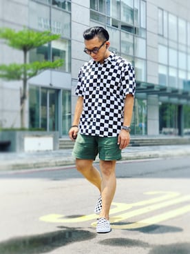「checkerboard」｜Colorholic manさん（メンズ・172cm）の秋コーディネート
