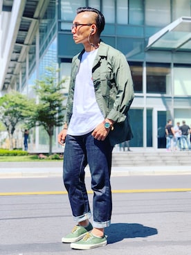 「J.CREW（ジェイクルー）のアイテム（シューズ）」を使った、Colorholic manさん（メンズ・172cm）の秋コーディネート