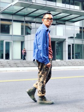 「UNIQLO JW ANDERSON」｜「アイテム（ブルゾン）」を使った、Colorholic manさん（メンズ・172cm）の秋コーディネート